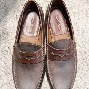 Trask Men's Dark Brown Leather Loafers